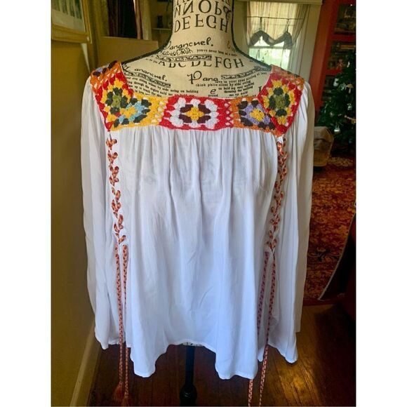 Rocks & Indigo Square Neck Blouse NWT - Picture 9 of 9